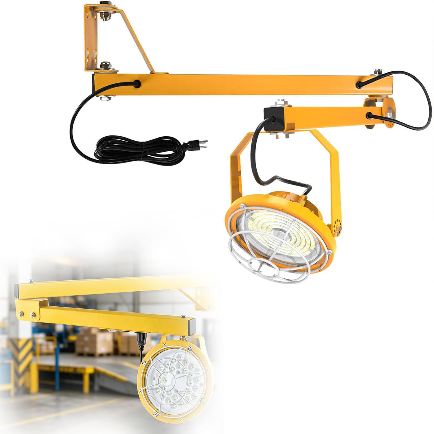 XueFulxion Industrial Dock LED Light 30w/50w Ip65 Foldable Swing Arm 30W