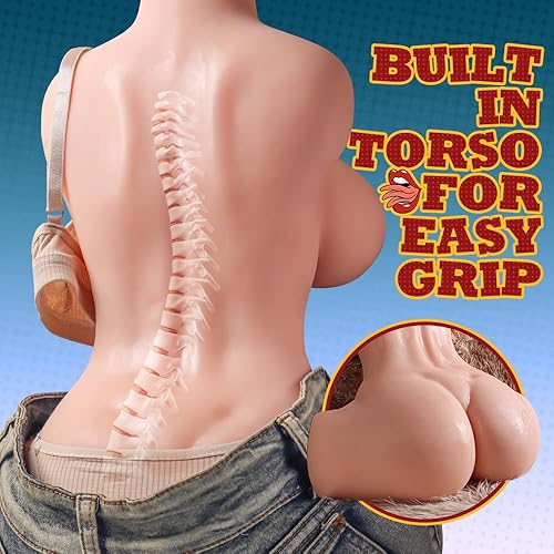 Miniatura 3 de Muñeca sexual de 19.8 libras para hombres con pechos de gel súper suaves, pechos grandes y culo de coño realista para sexo anal vaginal, torso