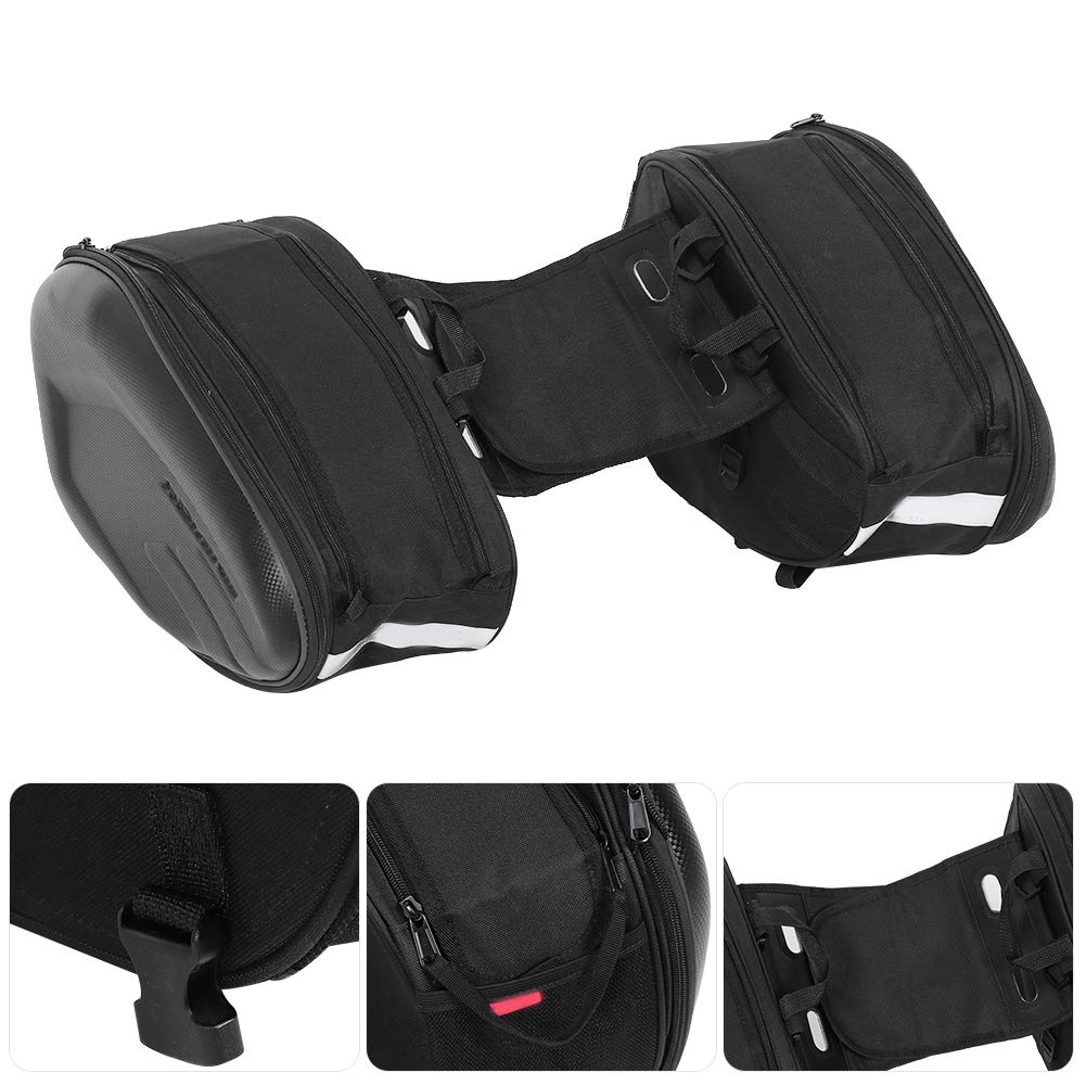 Motorrad Satteltasche 2 Stück 58L wasserdicht Motorrad Gepäcktasche seitlich für Helm und Zubehör robustes Reisegepäck für Touren Camping Motocross Radfahren mit verstellbaren Gurt