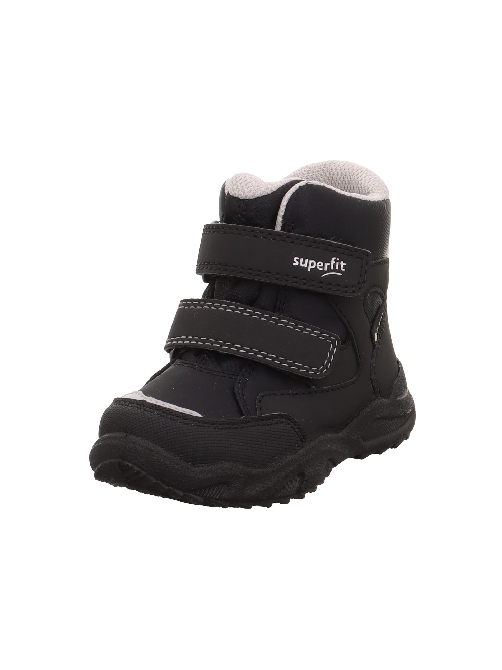 Superfit Baby Boys GLACIER warm gefütterte Gore-Tex Stiefel, SCHWARZ/HELLGRAU 0010