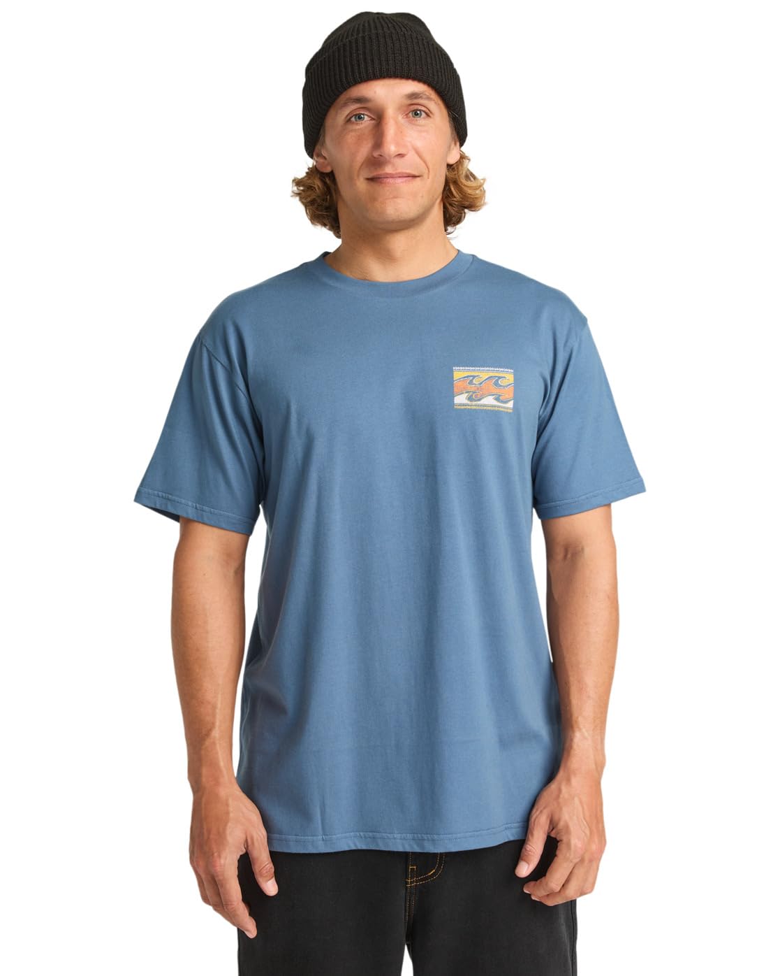 Billabong Short-Sleeved T-Shirt Crayon Wave SS Men's Blue S