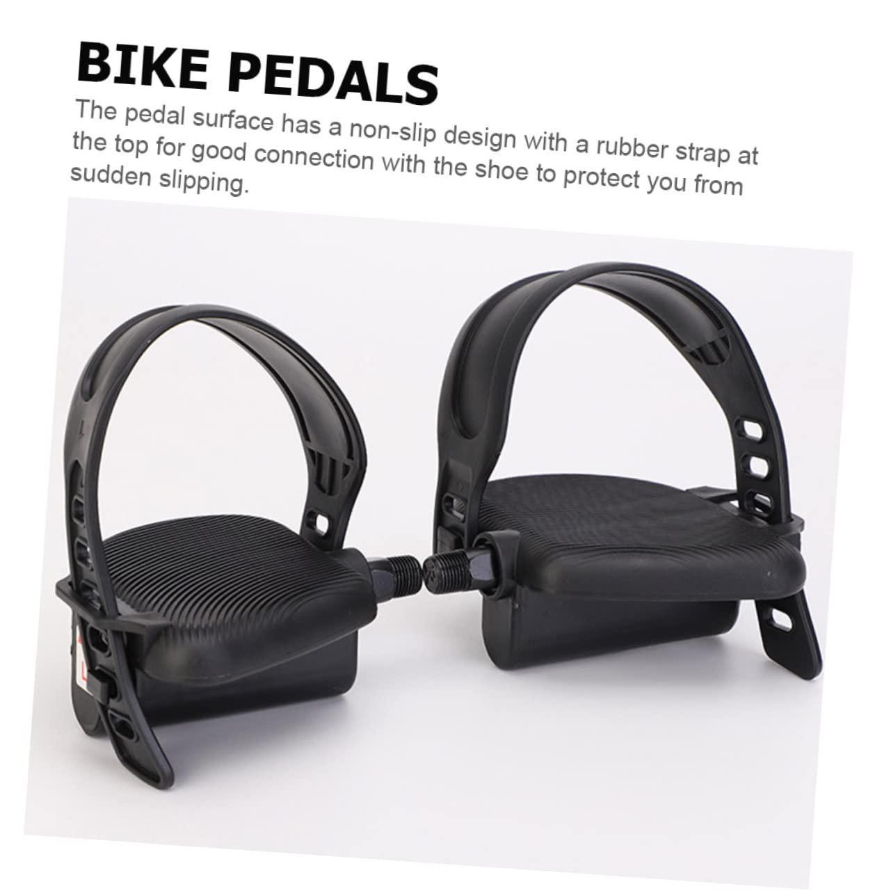 Mountainbike Ersatzpedal Satz Schwarz mit Rutschfestem Design und Einfacher Montage für Outdoor Fahrradzubehör und Heimtrainer