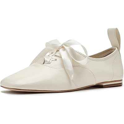 Cinq a Sept Christina Lace-Up Oxfords ivory