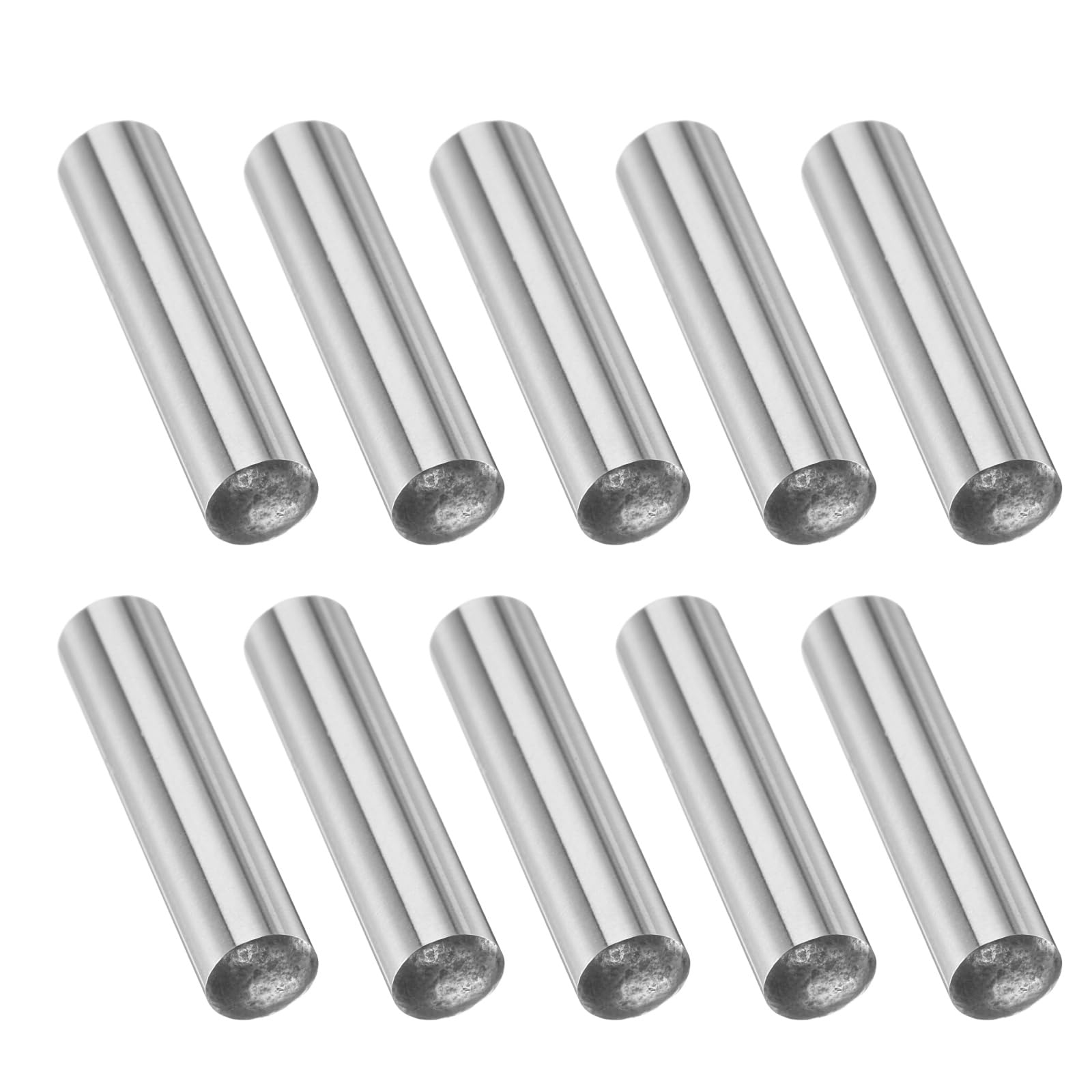 PATIKIL 10 Pcs Carbon Steel Dowel Pins, 3/16" x 7/8 " Round Steel Metal Rods, Silver