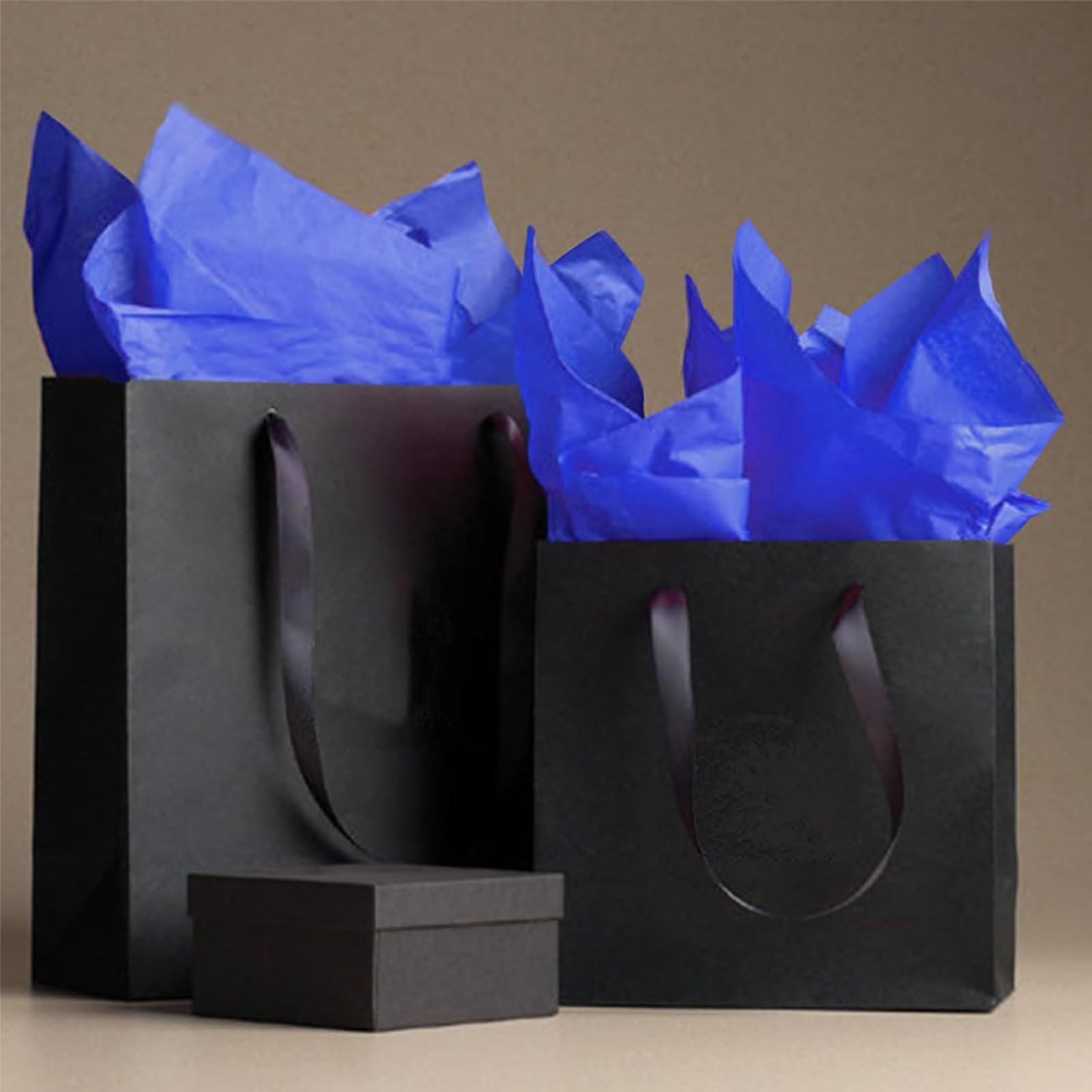 Blue Tissue Paper for Gift Bags, 60 Sheets Decorative Art Tissue Bulk for Packaging DIY Art Crafts Birthday Wedding Holidays Halloween, 14 X 20 Inch