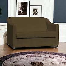 Namoradeira Decorativa Para Sala Recepção Consultório Escritório Mila Suede Cores (Marrom)