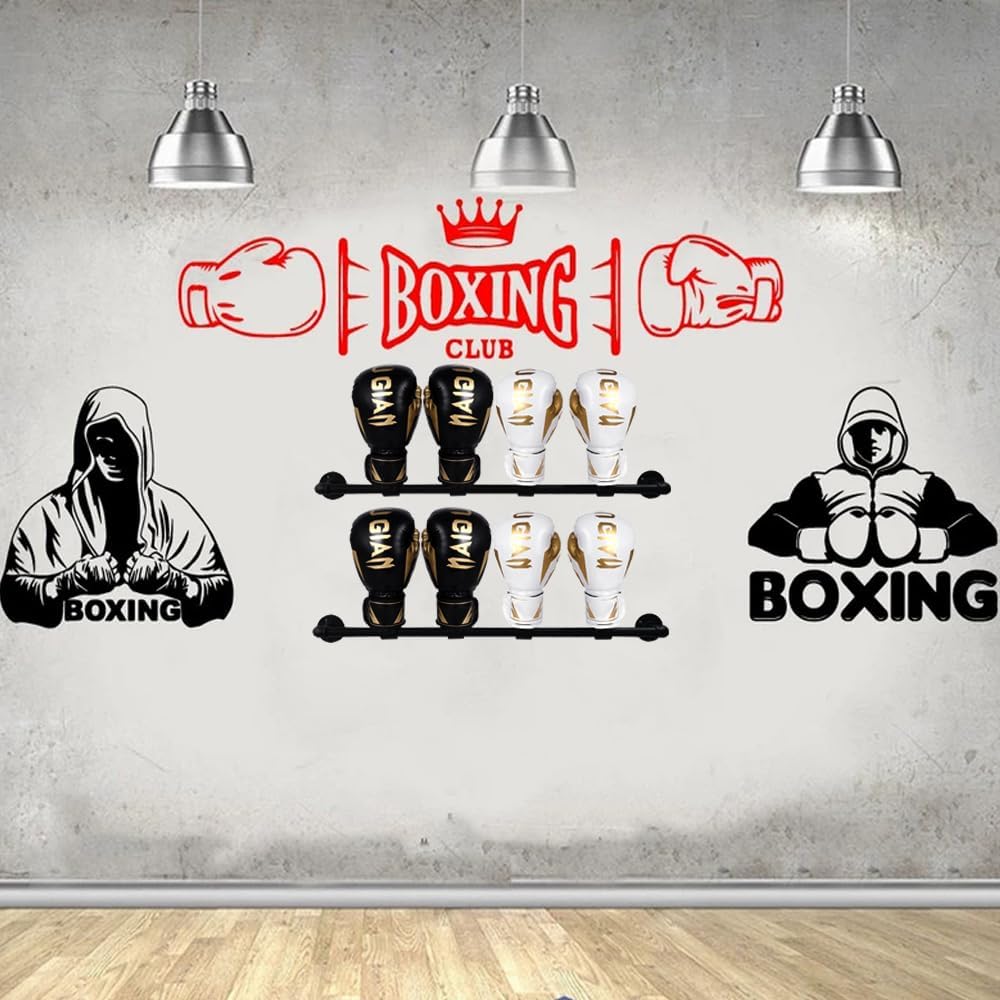 Boxing Wall Mount Storage Rack，boxing Gloves Dryer，2-Pcs Set,for Gym Home Training Room Shopping Center