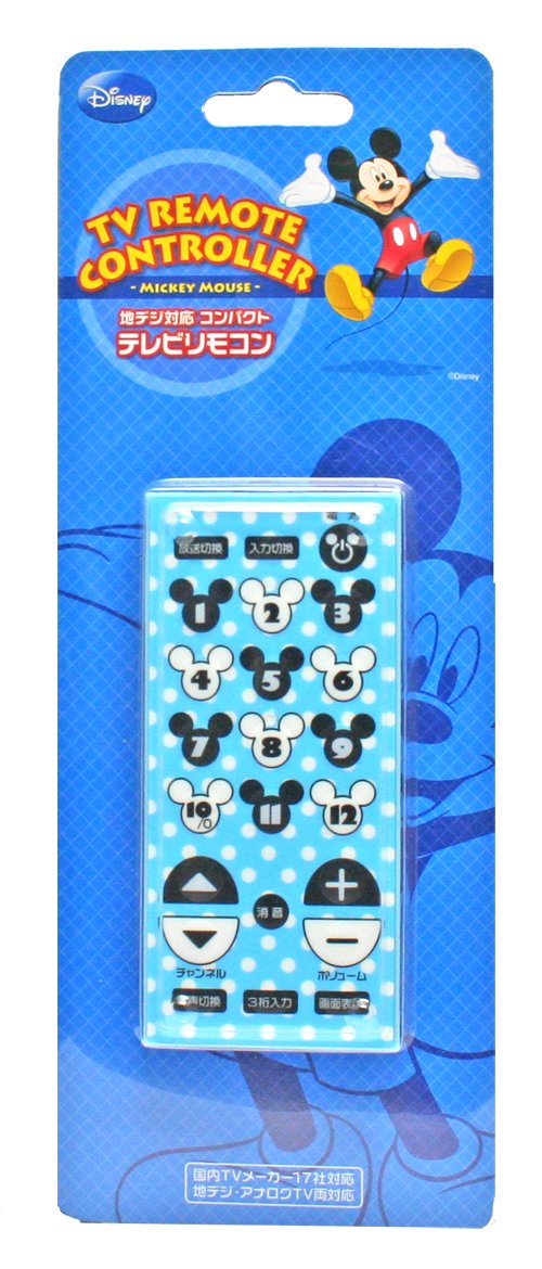 Amazon | TMY 地デジ対応コンパクトテレビリモコン ミッキー R-DC01BL
