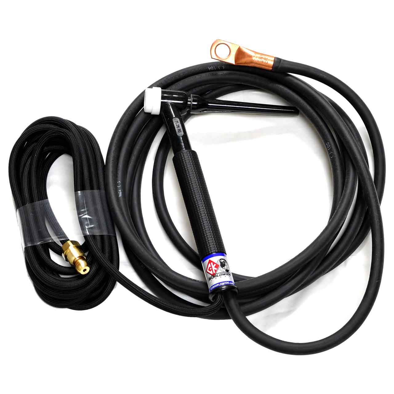 CK TL26 Air Cooled Trim-Line TIG Torch Kit, 200A, 12.5', 2-Pc, Super-Flex, TL26-12-2SF RG