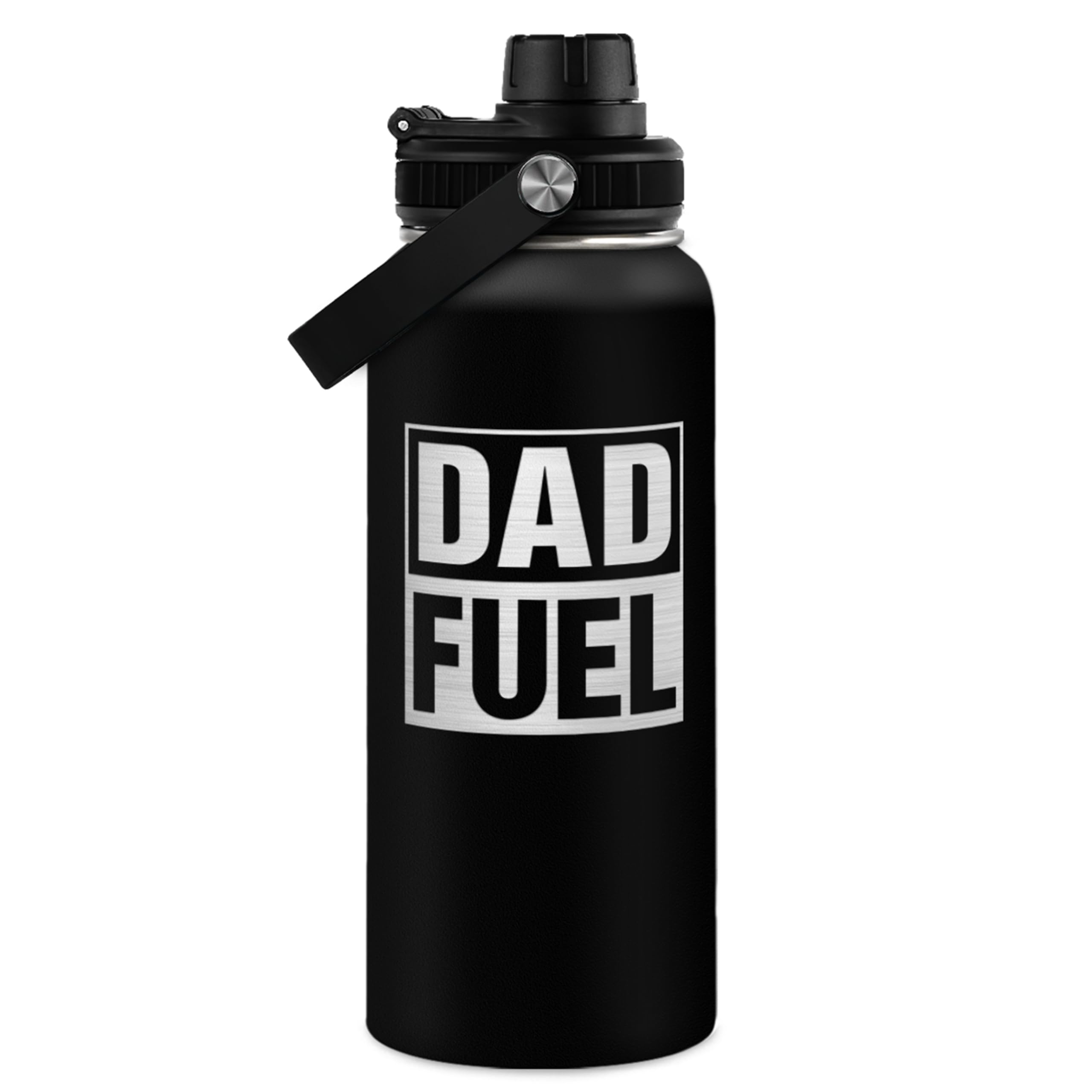 Dad Water Bottle 32oz Stainless Steel Insulated Sports Bottle with Lid, Gifts for Father from Daughter Son, Dad Gifts for Birthday Christmas Fathers Day