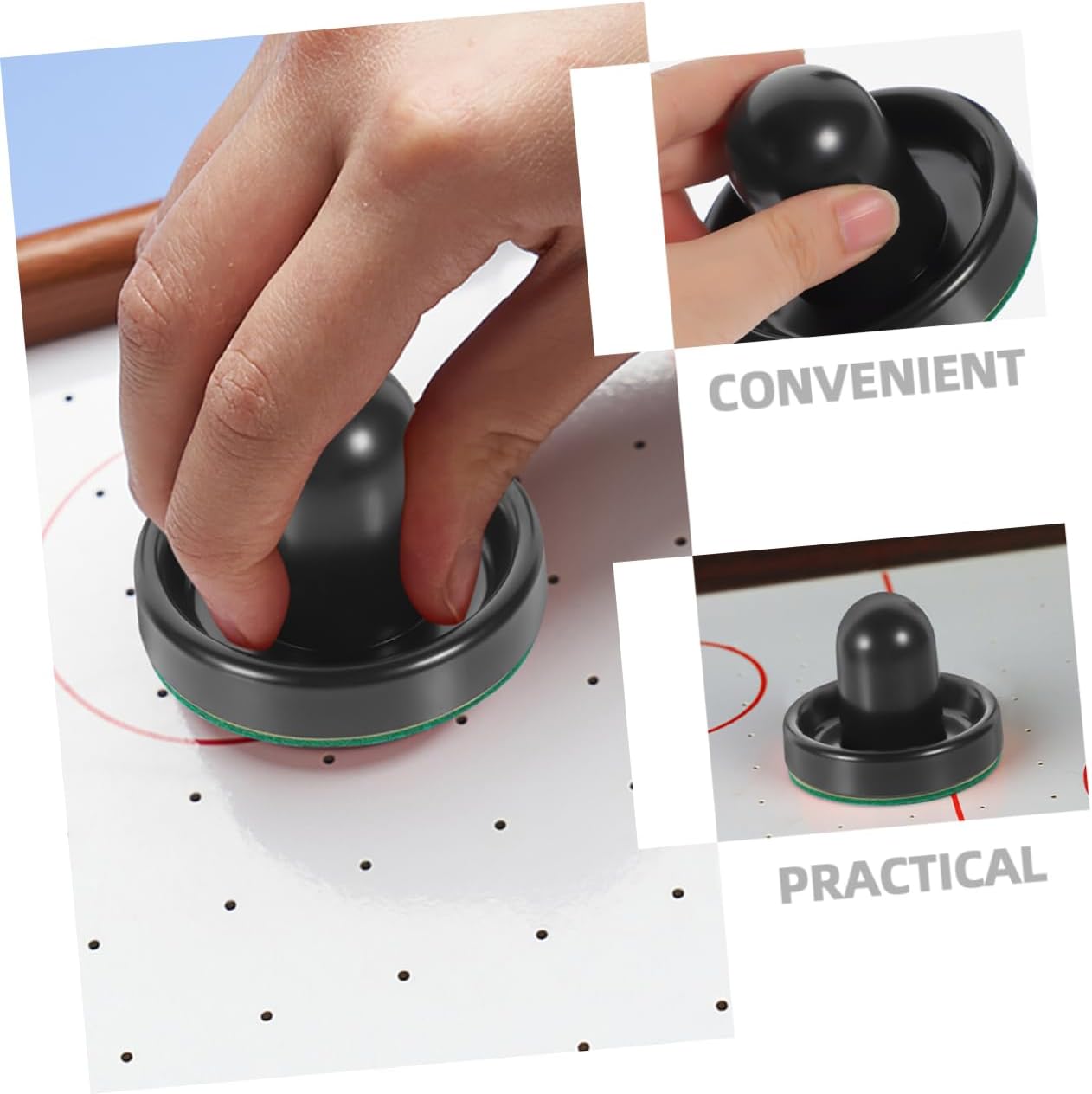 Air Hockey Accessories Hockey Pucks Table Pusher Pucks Hockey Game Accessories Tabletop Hockey Pushers