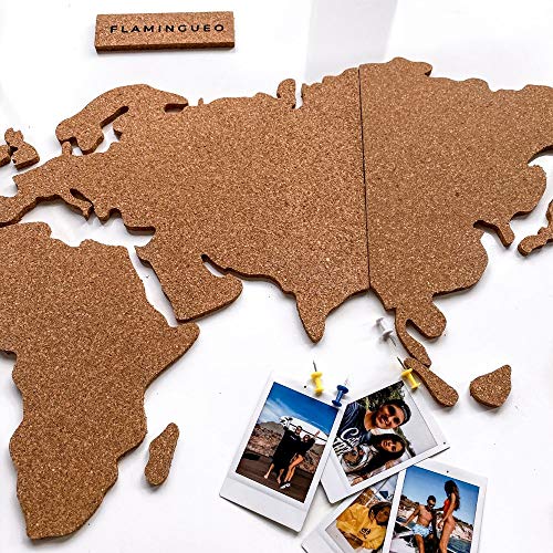 Flamingueo-Mapa-Mundi-Corcho-Pared-Mapamundi-Grande-con-Chinchetas-para-Fotos-Mapa-Mundi-Pared-para-Marcar-Viajes-Mapamundi-Corcho-para-Pared-Mapa-Mundo-455-x-100-cm-Mapa-Mundi-Corcho