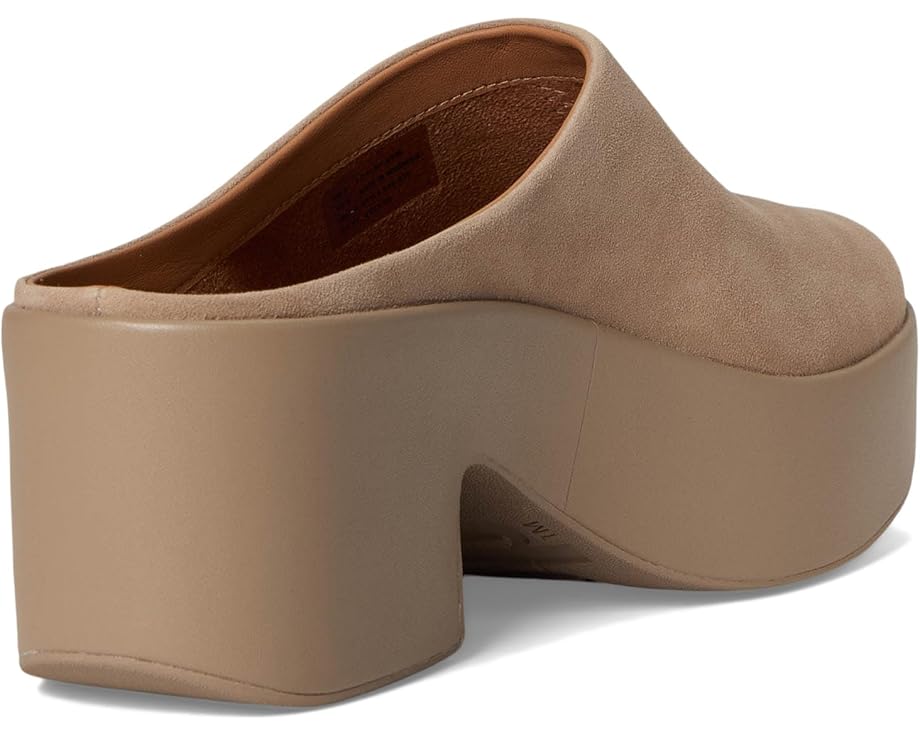 FitFlop Platfforms Suede Heeled Mules - Back View