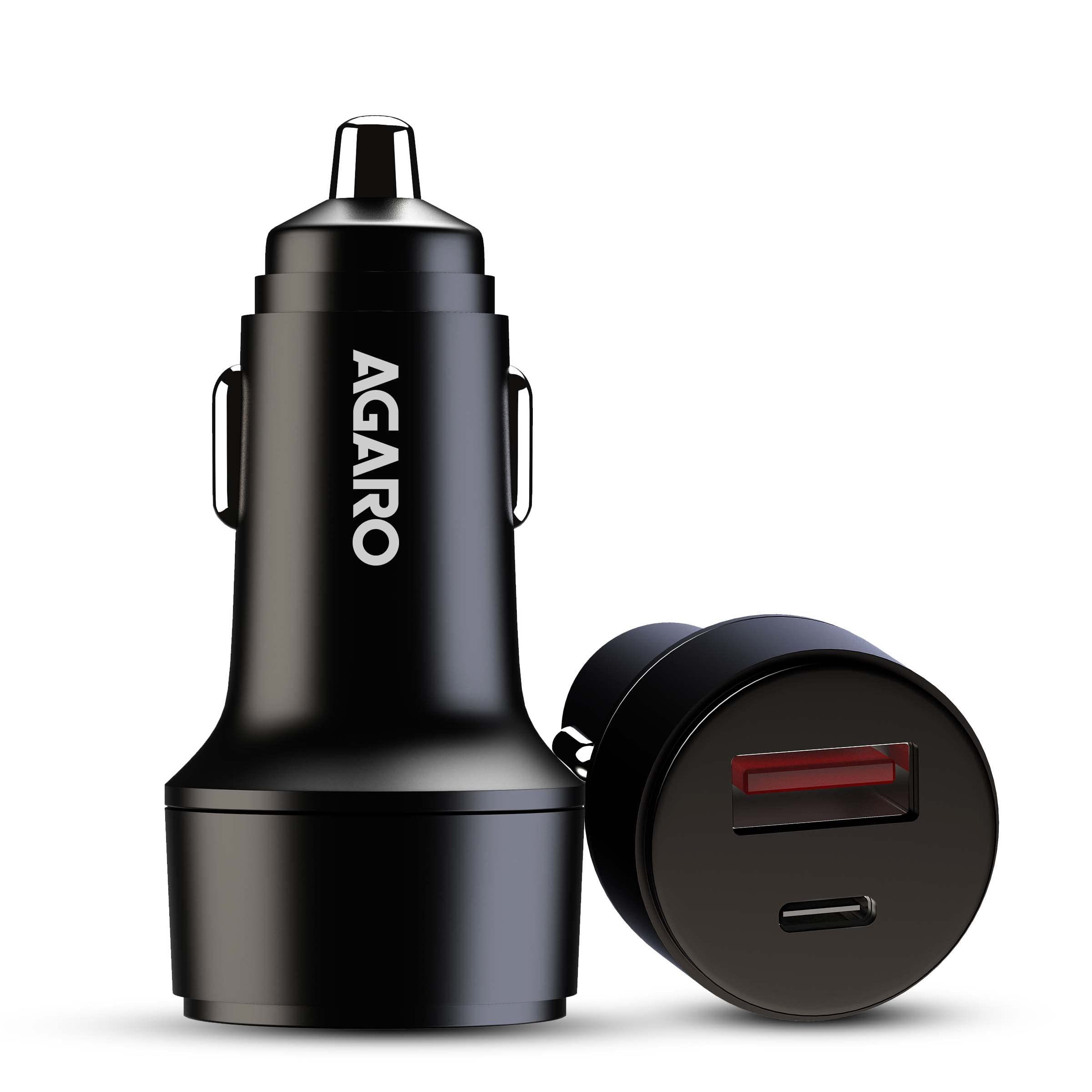 AGARO Dual Port Car Charger, Type C, PD Port with 36W max Output, Quick Charge, QC 3.0 Port with 36W max Output for Smartphones, Tablets, Black (B08WBB73CD) Amazon Price History, Amazon Price Tracker
