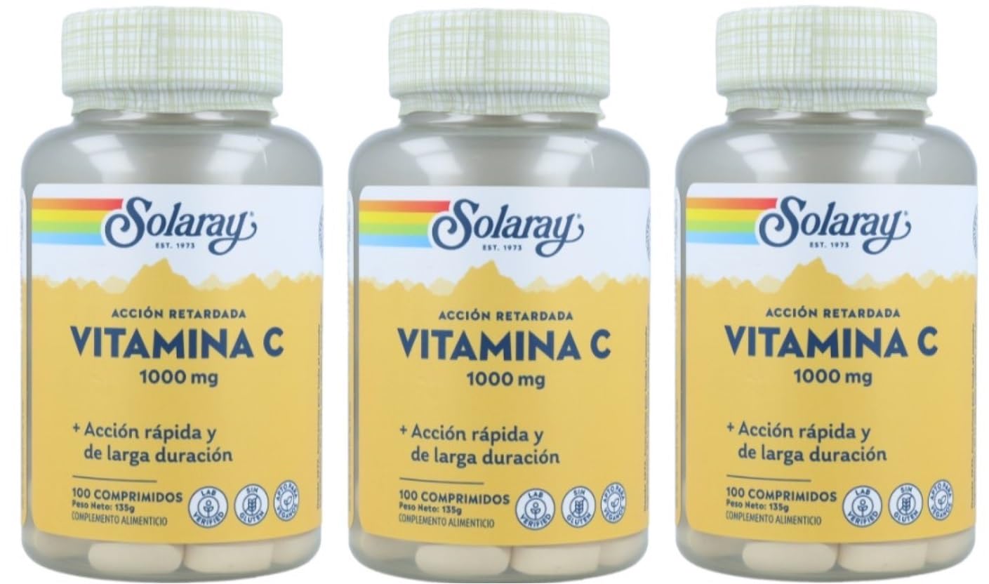 Vitamina C 1000 mg A/​R - 100 comprimidos (Pack 3 u.)