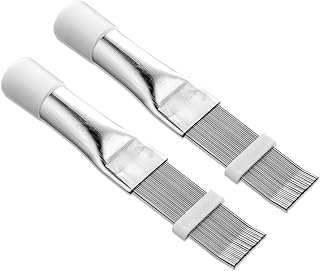 cobee 2 Pcs Air Conditioner Fin Comb, AC Fin Comb Straightener Cleaner Coil Brush, Adiator Fin Cleaning Refrigerator Tool, Evaporator Radiator Repair Clean Tool