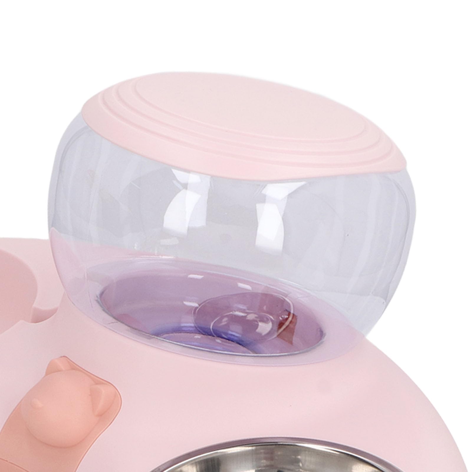 Gamelles Doubles pour Chien et Chat, Ensemble de Gamelles Surélevées pour Nourriture et Eau pour Animaux de Compagnie, Ensemble de Gamelles pour Chat et Chien, Gamelles (Rose)