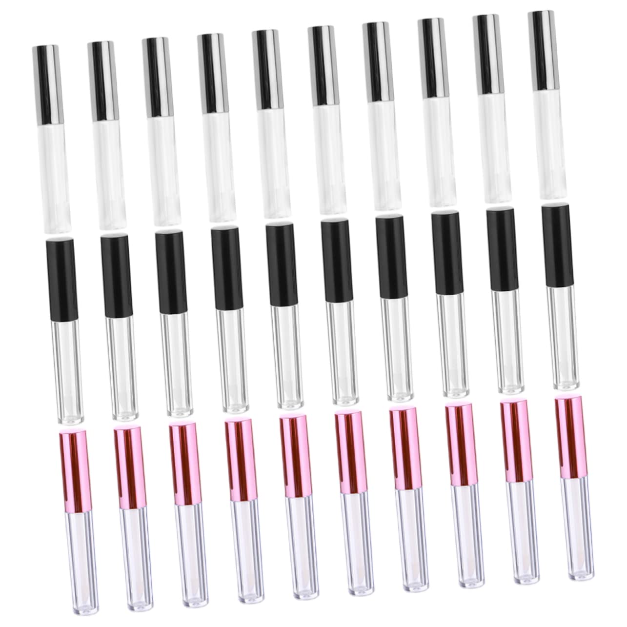 30 Stück Leere Lipgloss Tuben aus Kunststoff 10ml Auslaufsicher und Geschmacksneutral zum Befüllen für Selbstgemacht Lippenpflege