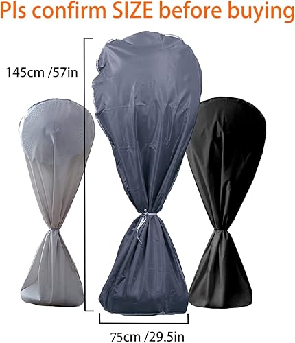 Miniatura 7 de J&C Cubierta de ventilador 420D para ventilador, cubierta impermeable para ventiladores de piso, cubierta de ventilador de pedestal, protección de