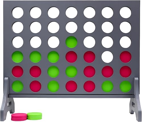 Tailgating Pros Cuatro en una fila gris premium con funda de transporte Juego de patio al aire libre de gran tamaño Conecta varios discos seguidos