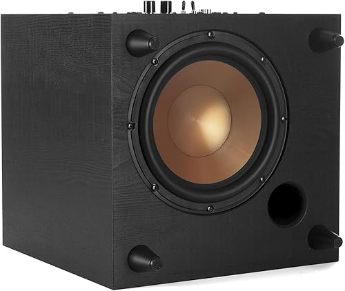 Miniatura 3 de Klipsch R-80SWi Subwoofer inalámbrico de 8 pulgadas y 150 W con controlador de alto rendimiento para graves profundos Negro