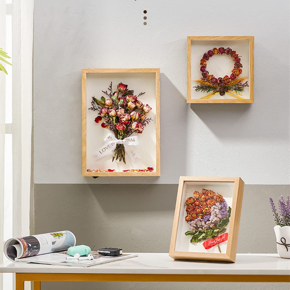 Cornice Shadow Box 8x10 Cm - Profondità 3 Cm, Per Mostrare Foto, Fiori, Medaglie, Ideale Regalo