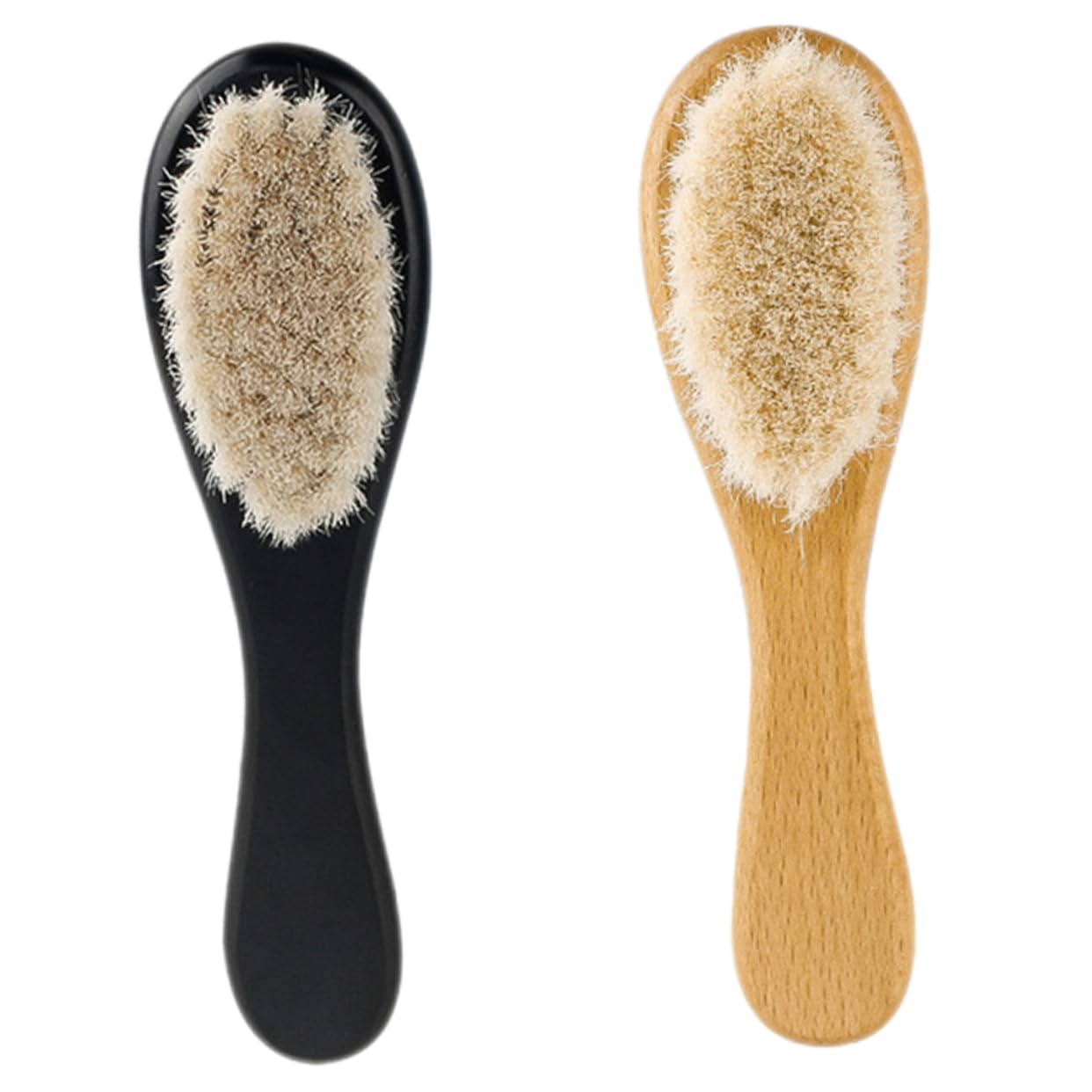 COOLHIYA Cradle Cap Brush for Newborns Soft Bristle Hair Brush Wood Material Safe for Baby Scalp