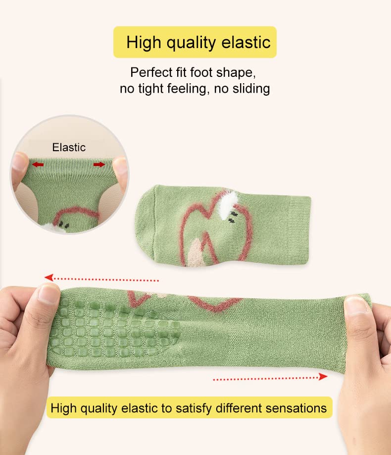 Baby Non-skid Grip Socks Toddler Socks Warm Thick Anti Skid Slipper Crew Socks for Girls Boys Newborn Infant4