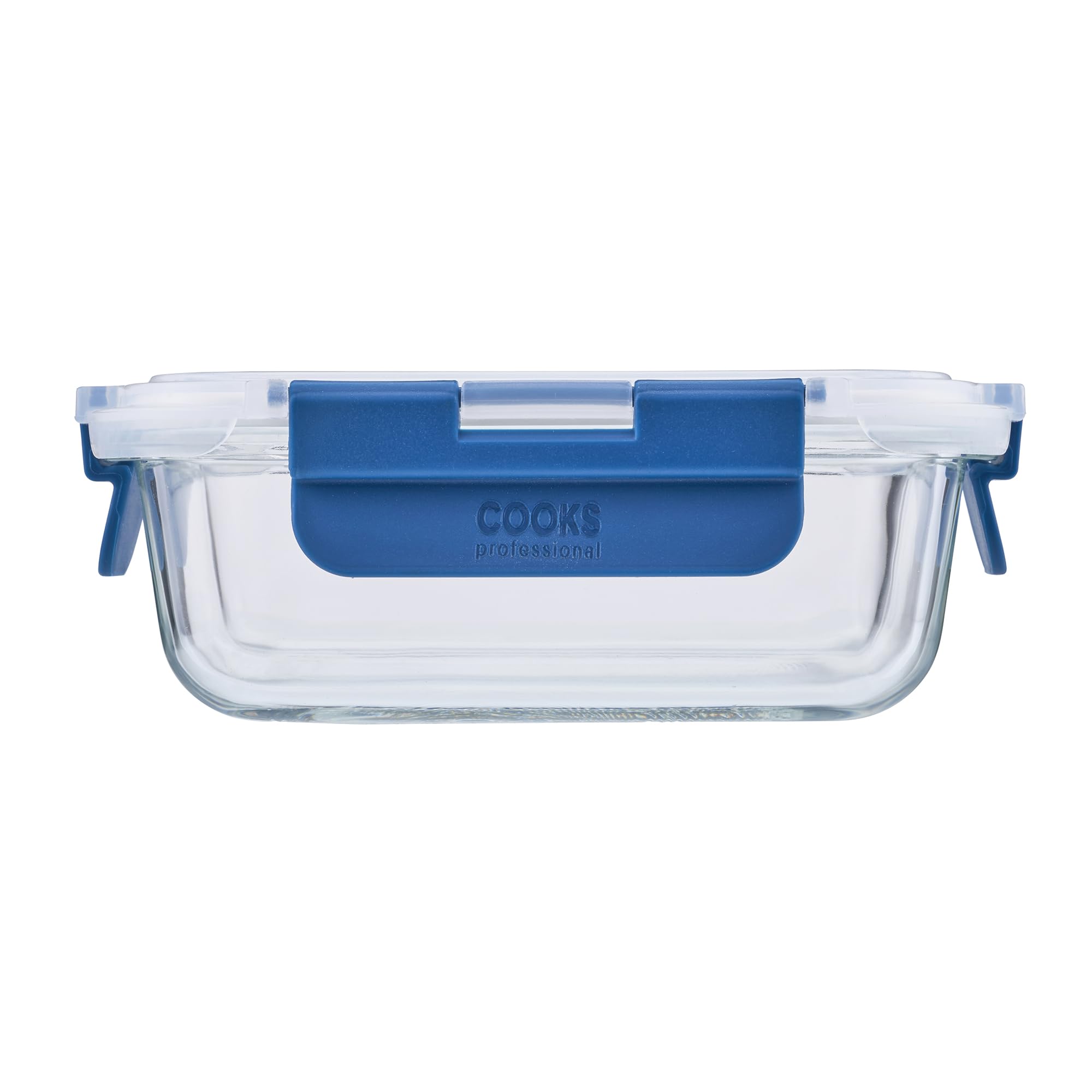 Cooks Professional Set di 10 barattoli in vetro per alimenti con coperchi ermetici in plastica, 10 pezzi, adatti per frigorifero, congelatore, forno e microonde, per conservare pasti e ingredienti, 5