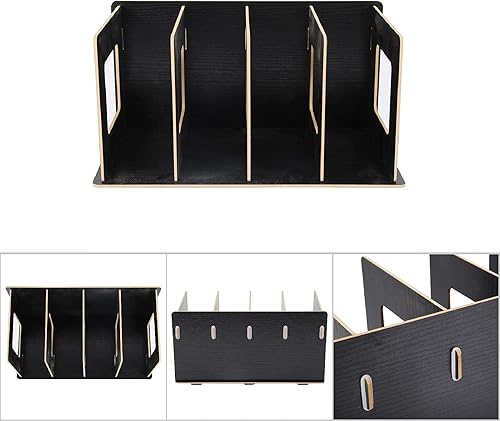 Miniatura 7 de Organizador de almacenamiento, organizador de armario, estante de almacenamiento, estantería, estantería de escritorio de madera, cubos de