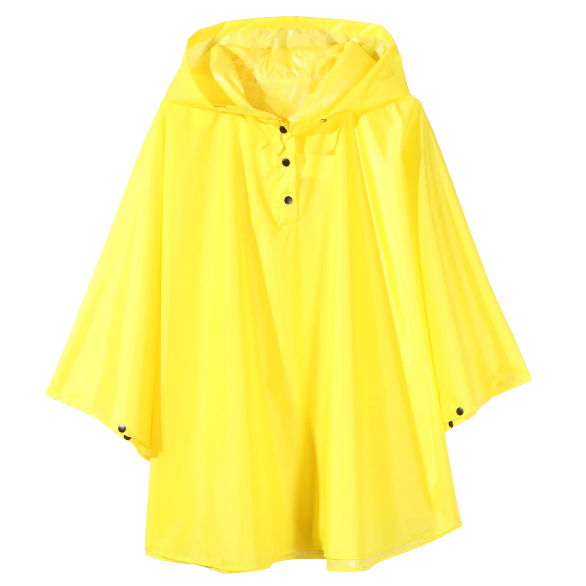 QIKADO Poncho Antipioggia Bambino, Poncho Pioggia Bambina con Cappuccio e Bottoni Portatile