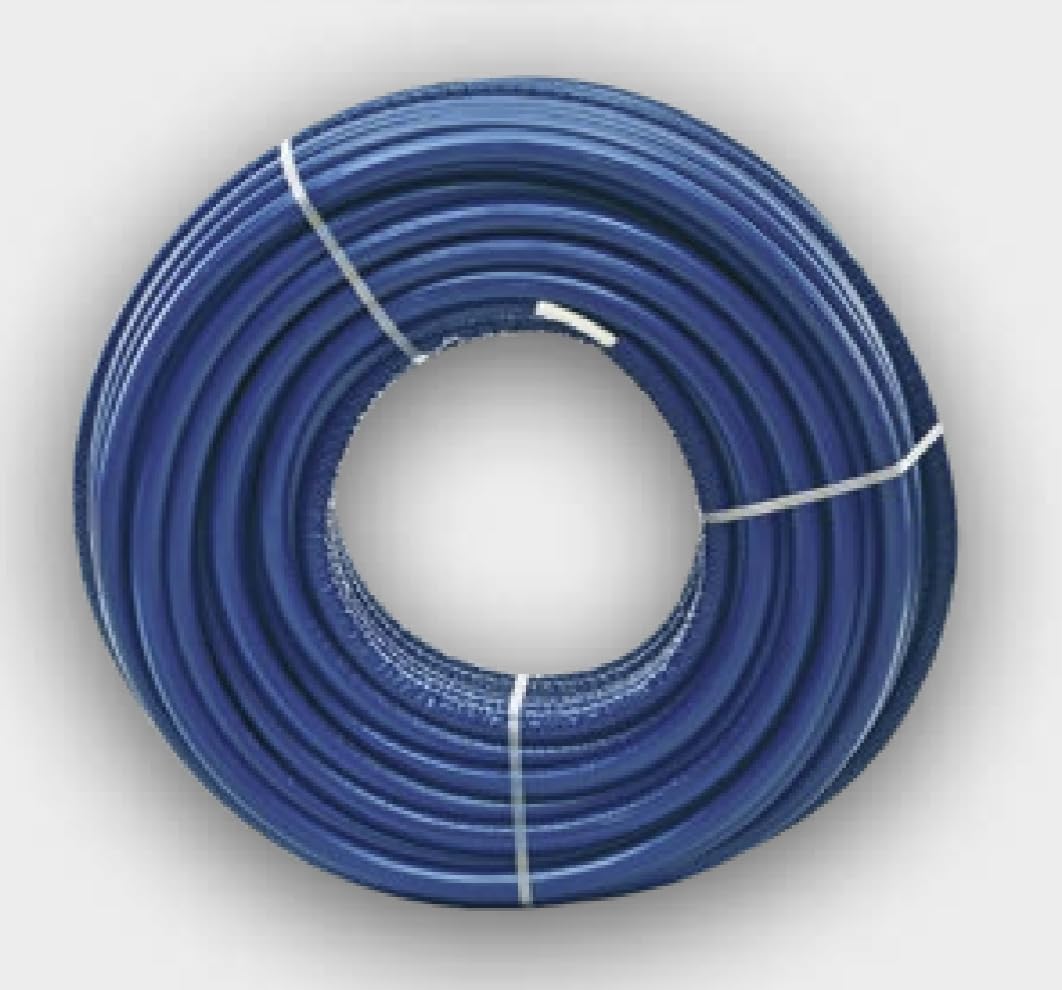 16 x 2 mm Alpert Alu-Verbundrohr isolierung Trinkwasser 9mm isoliert BLAU 100m Heizrohr Heizung Aluminium Metallverbundrohr 16x2.0 Aluverbundrohr