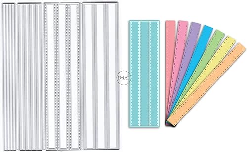 Miniatura 5 de DzIxY Juego de troqueles de corte de metal con borde rectangular superpuesto para hacer tarjetas, juegos de troqueles de papel de gofrado,