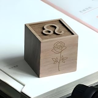 Custom Wooden Baby Block, Personalized Name & Birth Flower Cube – Unique Newborn Gift for Parents, Customized Wood Block