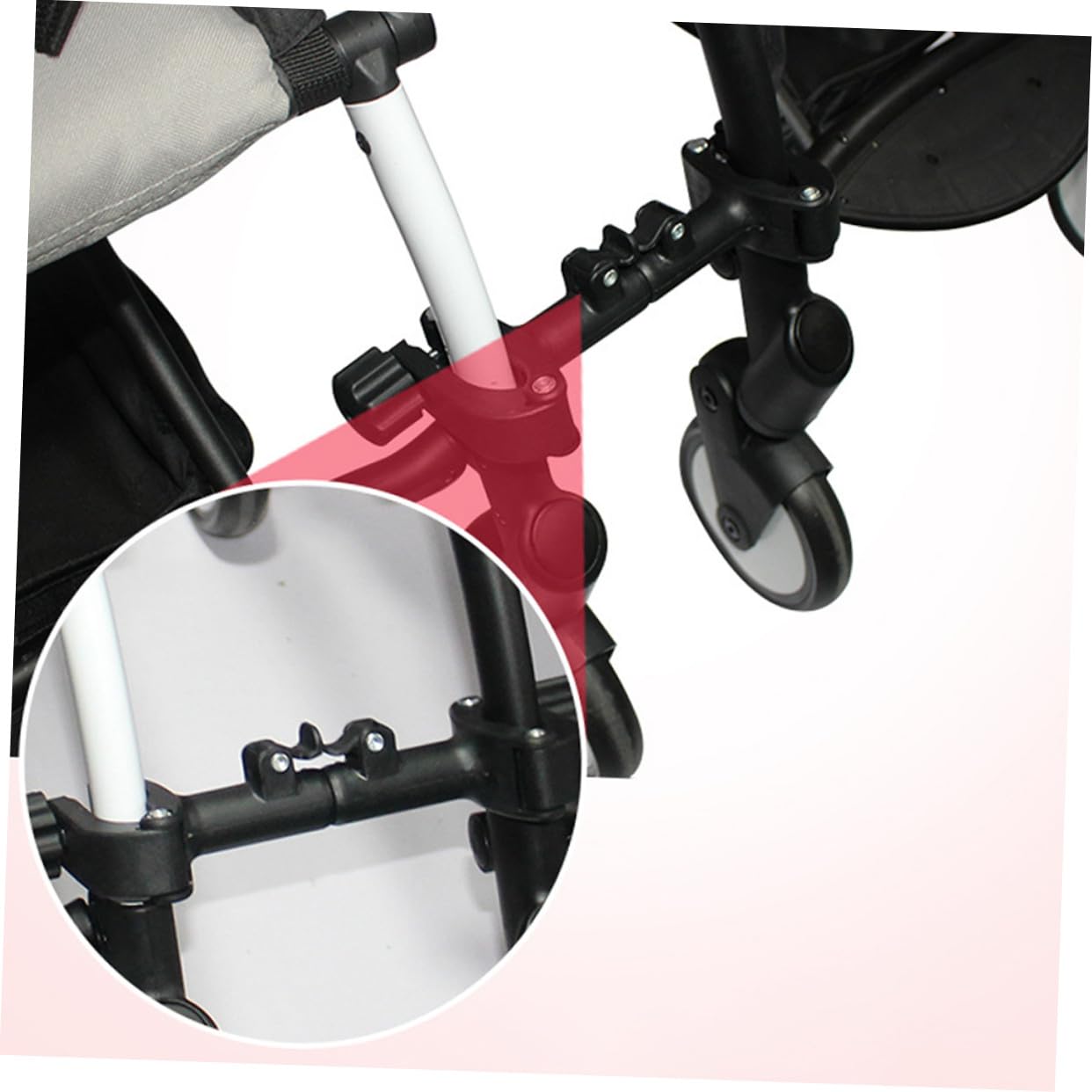 Verstellbarer Babywagen Verbinder Für Zwillinge Universeller Kinderwagen Anschluss Für Rundrohre Leichte Doppel Kinderwagen Kupplung Zum Einfachen Verbinden Zweier Wagen Beim Spazi