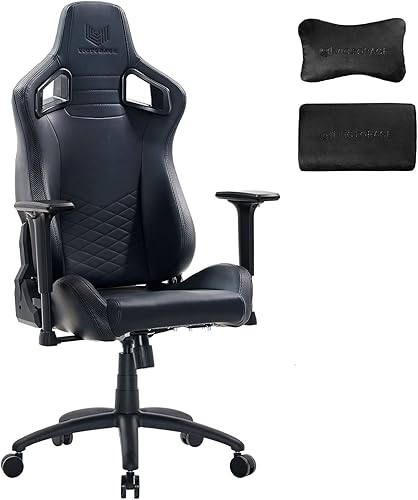 Victorage Silla para juegos  Silla ergonómica para juegos de computadora con reposacabezas y soporte lumbar  Silla grande reclinable ajustable para