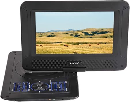Amazon Com 9 8inch Portable Dvd Player 270 Swivel Screen 3d Stereo Game Playing Hundreds Of Tv Channels Hd Dvd Player Us Plug Electronics