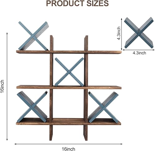 Miniatura 3 de Tic-Tac-Toe - Soporte de papel higiénico organizador de papel higiénico rústico independiente organizador de papel higiénico de madera para baño