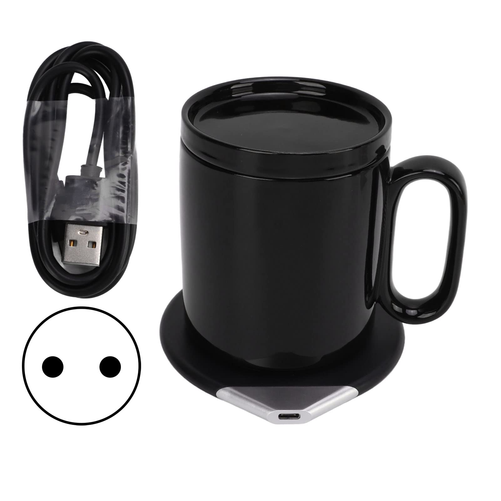 Calentador De Tazas De Café, Control De Temperatura Del Calentador De Tazas Inteligente, Calentador De Café Eléctrico Taza De Agitación Automática Calentador De Tazas(A)