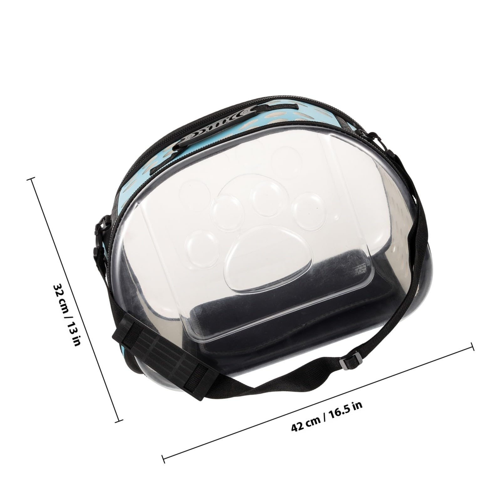 Transparenter Katzentransportrucksack für Reisen und Camping, Blau