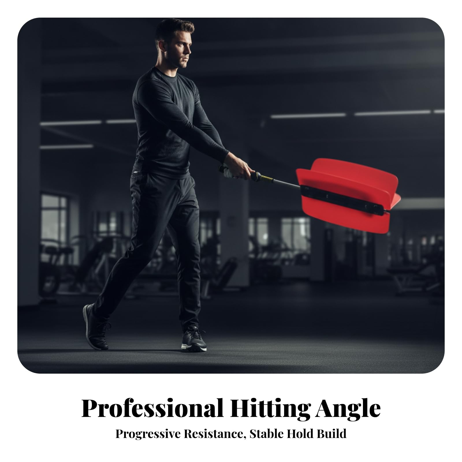 Golfschwungtrainer mit Luftwiderstand Und Ergonomischem Griff für Sicheres Halten Und Flüssige Bewegung für Golfer Und Sportler Robustes Material für, Orange