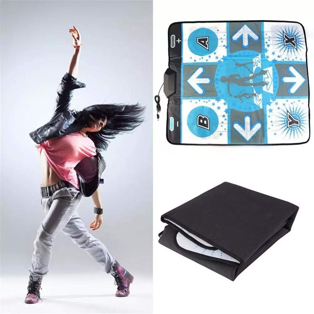 RASTKY Non Slip Dance Mat Dancer Blanket with Four Directional Touch Pads for Wii Console, Large Controller for High Scores & Health, EVA & PVC Material, Compatible with Wii (Single)