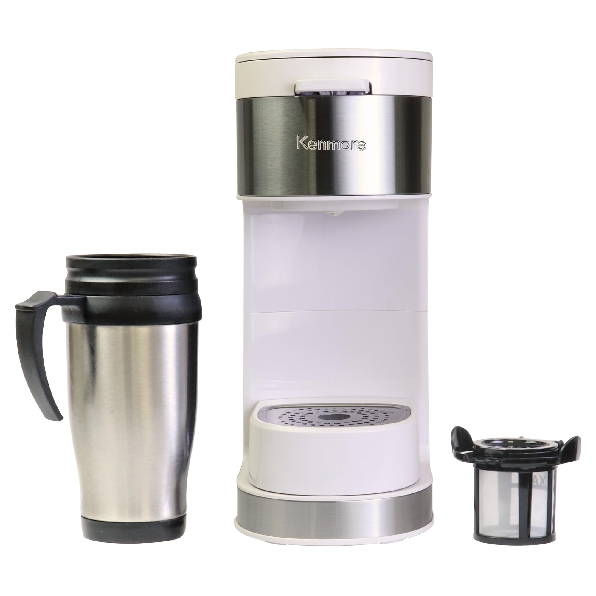 Kenmore Single Serve Coffee Maker &ndash; Compatible with Keurig K‑Cup Pods & Ground Coffee