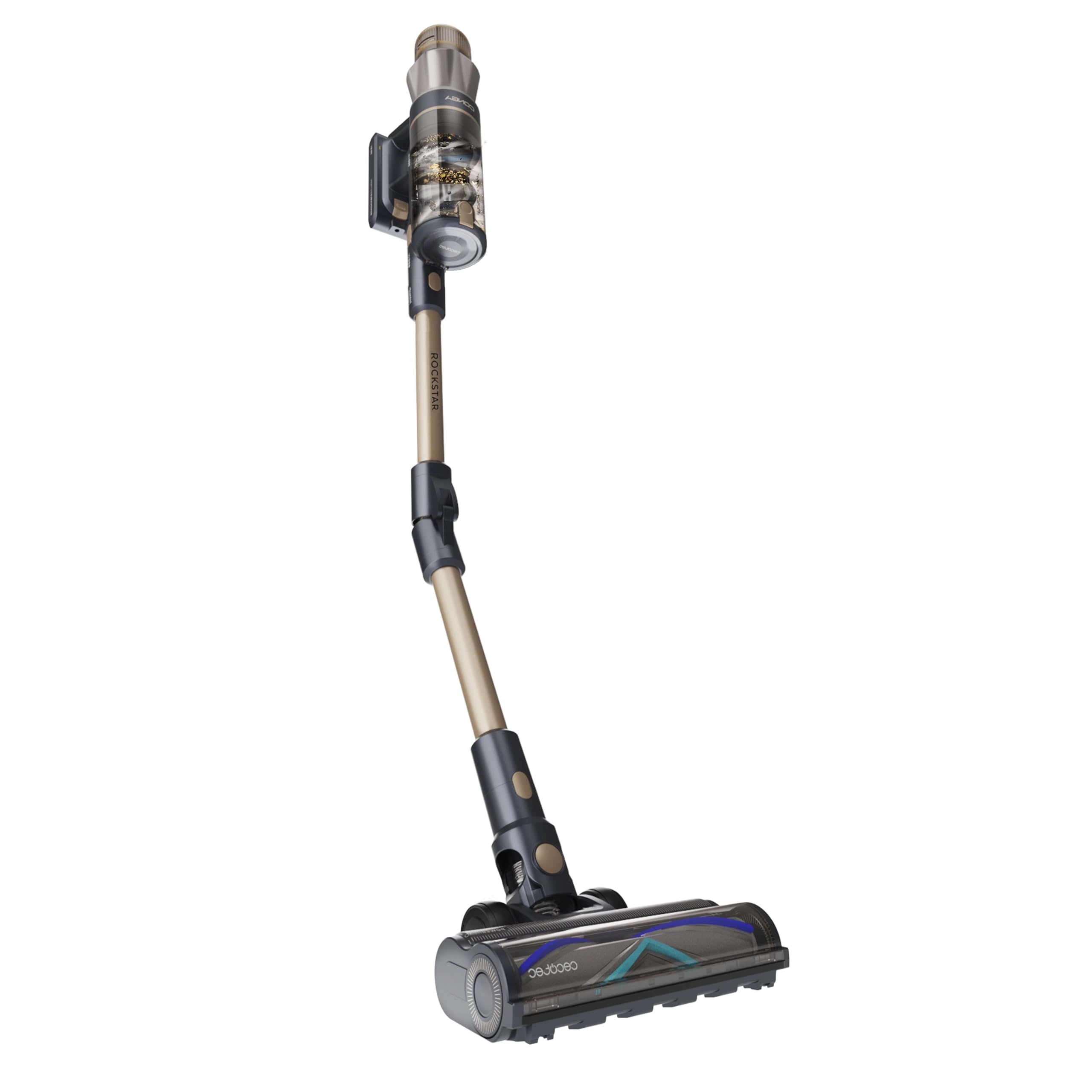 Cecotec Aspiradora Escoba sin Cable Conga Rockstar RS90 Pet Flex X-Treme. 600W, 160AW, Autonomía 65mins en Modo Eco, Cepillo Mixto XL con HairOut, Tubo Flexible, Cabezal Mascotas