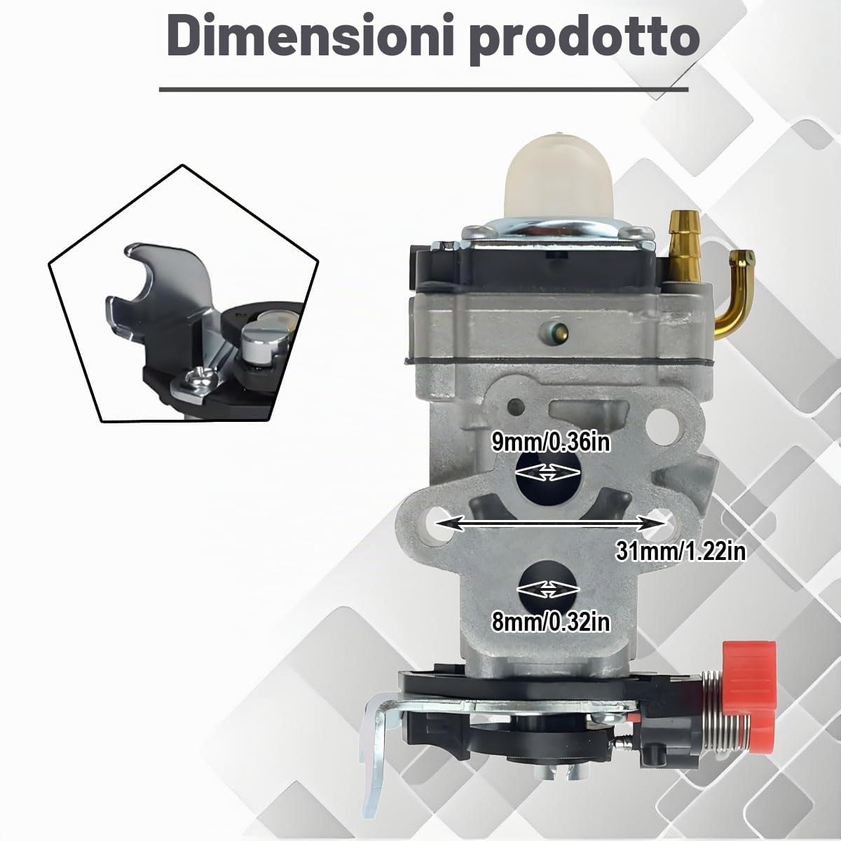 Carburatore TJ27E per Kawasaki TJ027E TJ35E TJ035E KBH27B KBL27B KBL27BC Tosaerba per Walbro WYA93-932 Decespugliatore Accessori per attrezzi da giardino 15004-2056