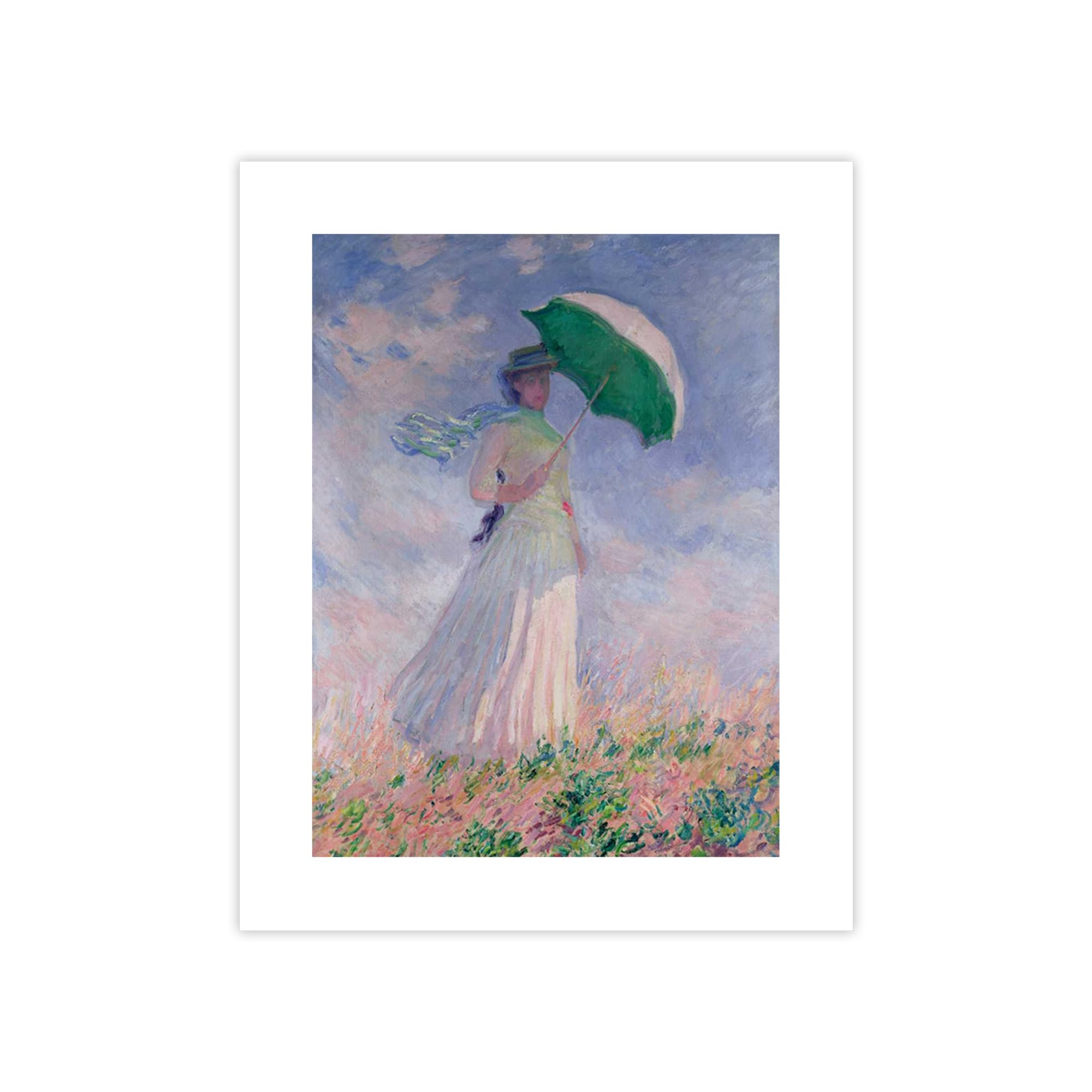 Poster Claude Monet Woman with a Parasol - Impression d'art haut de gamme 100x75