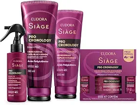 Eudora Kit Siàge Pro Cronology Cronograma Capilar Acelerado Completo (4 itens)