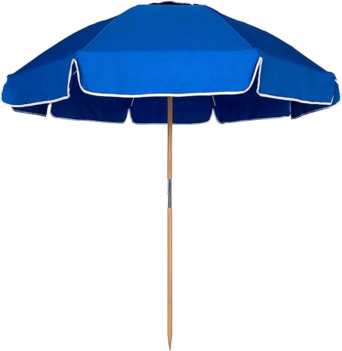 AMMSUN 7.5ft Heavy Duty HIGH Wind Beach Umbrella Commercial