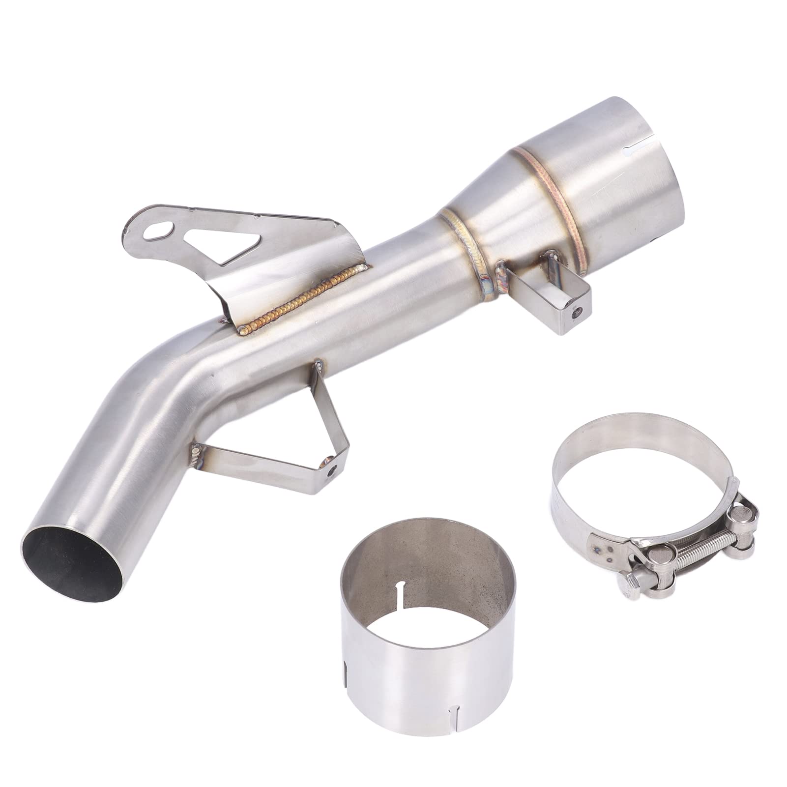Tbest Tubo de Enlace Medio Delantero de Escape, Tubo Medio de Escape de Motocicleta, Tubo de Enlace Medio de Acero Inoxidable 304 Resistente Al Calor de Repuesto para Z900 2017-2021