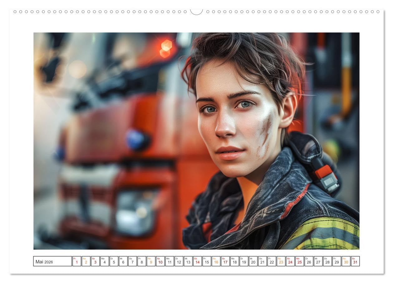 Helden im Einsatz - Männer und Frauen im Feuerwehrdienst (hochwertiger Premium Wandkalender 2026 DIN A2 quer), Kunstdruck in Hochglanz: Die Arbeit der ... zu unterstützen. (CALVENDO Menschen)